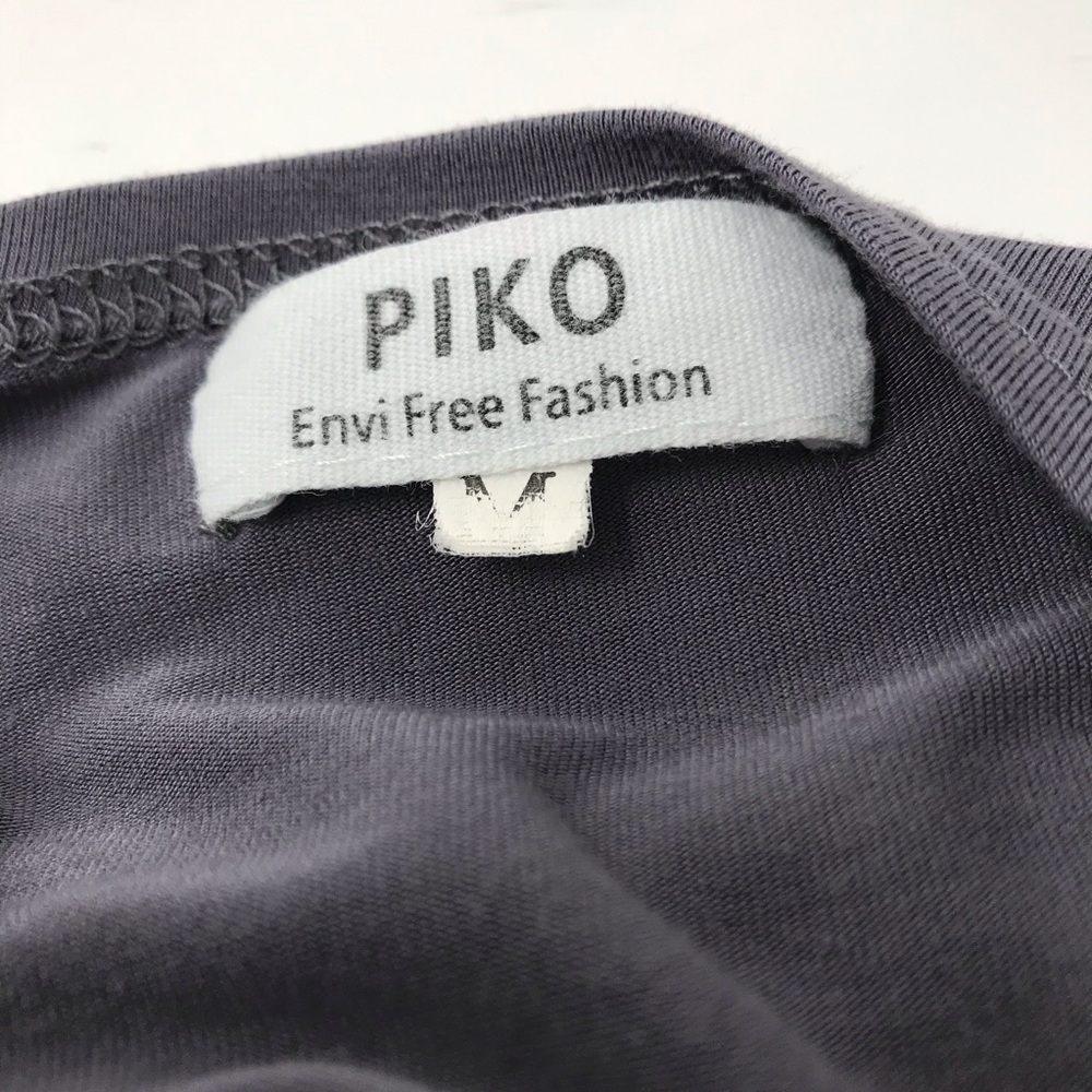 Piko Envi Free Fashion Heather Gray A line Bamboo Blend Swing Dress Tunic Size M - Picture 4 of 6